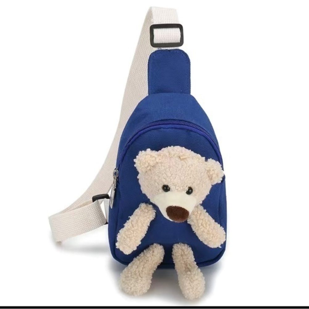 Kids‎ Small crossbody bag, canvas with stuffed bear​